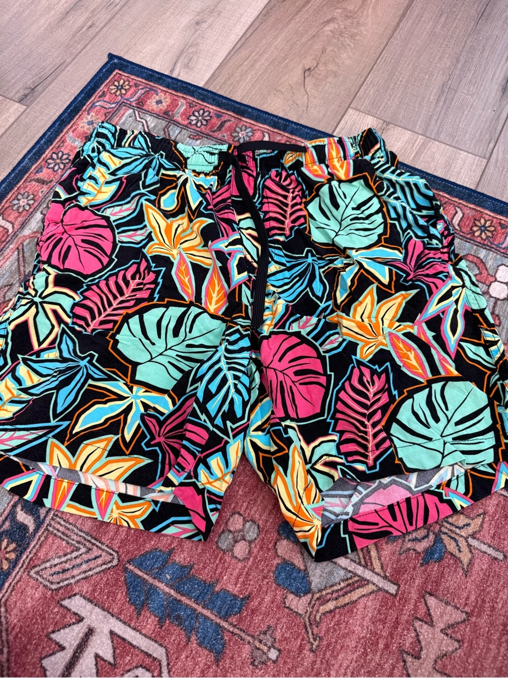 Men's Tropical Print Swim Shorts in Multicolor